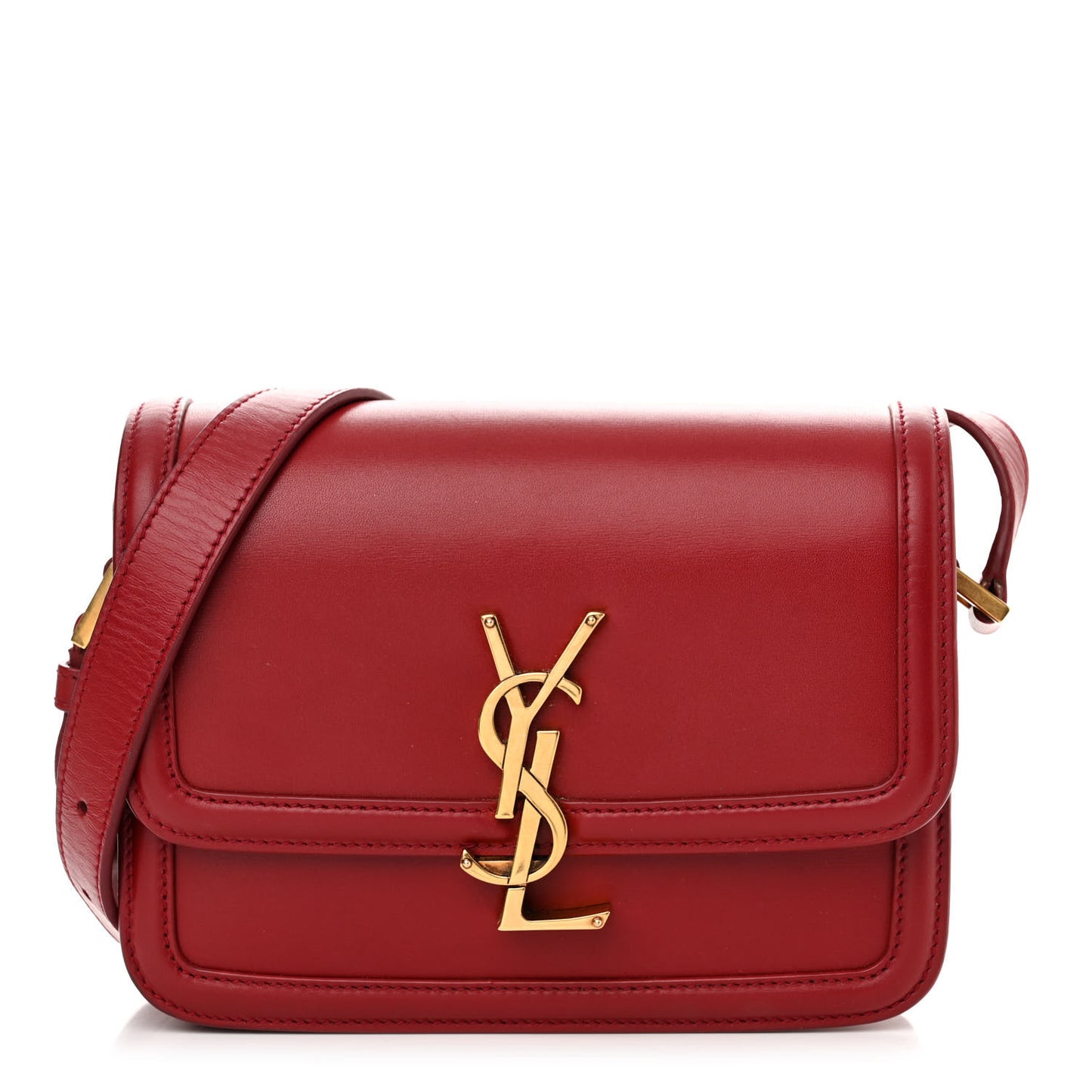 Smooth Calfskin Small Solferino Satchel Rouge Opyum