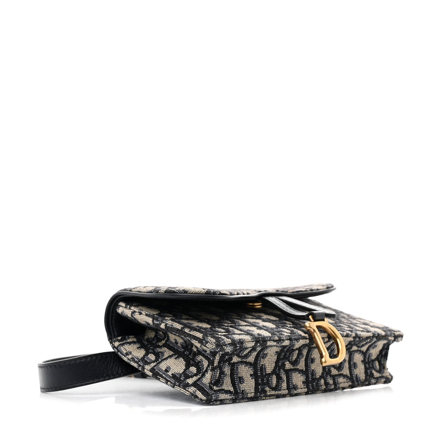 Oblique Saddle Belt Bag Blue