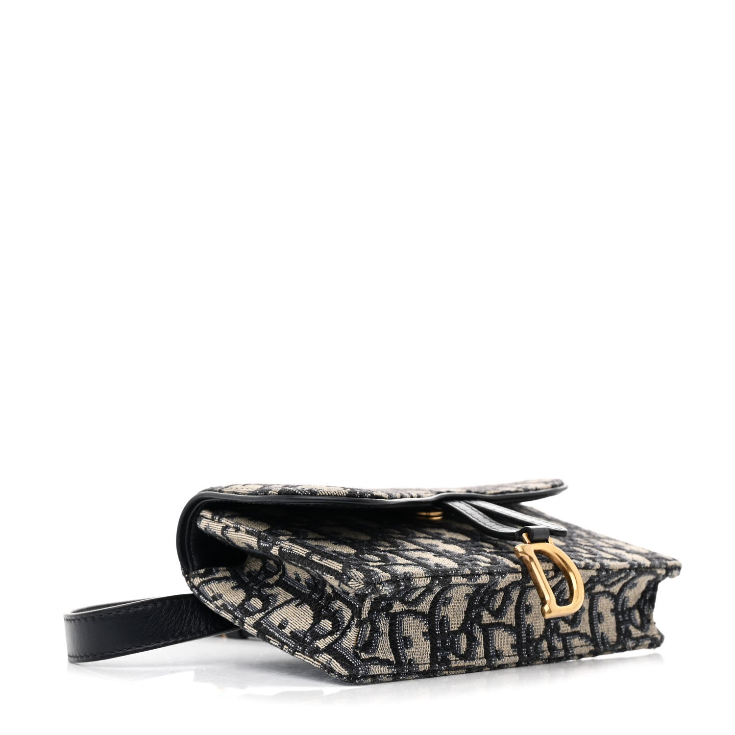 Christian Dior Oblique Saddle Belt Bag Blue 4 of 11