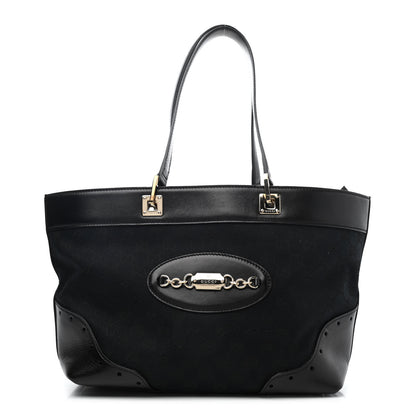 Gucci Monogram Large Punch Tote Black 1 of 4