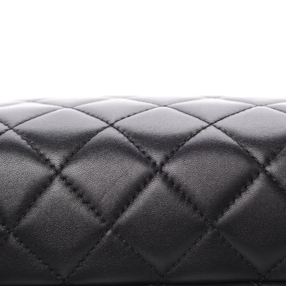 Chanel Lambskin Quilted Accordion Tote Black 11 of 12