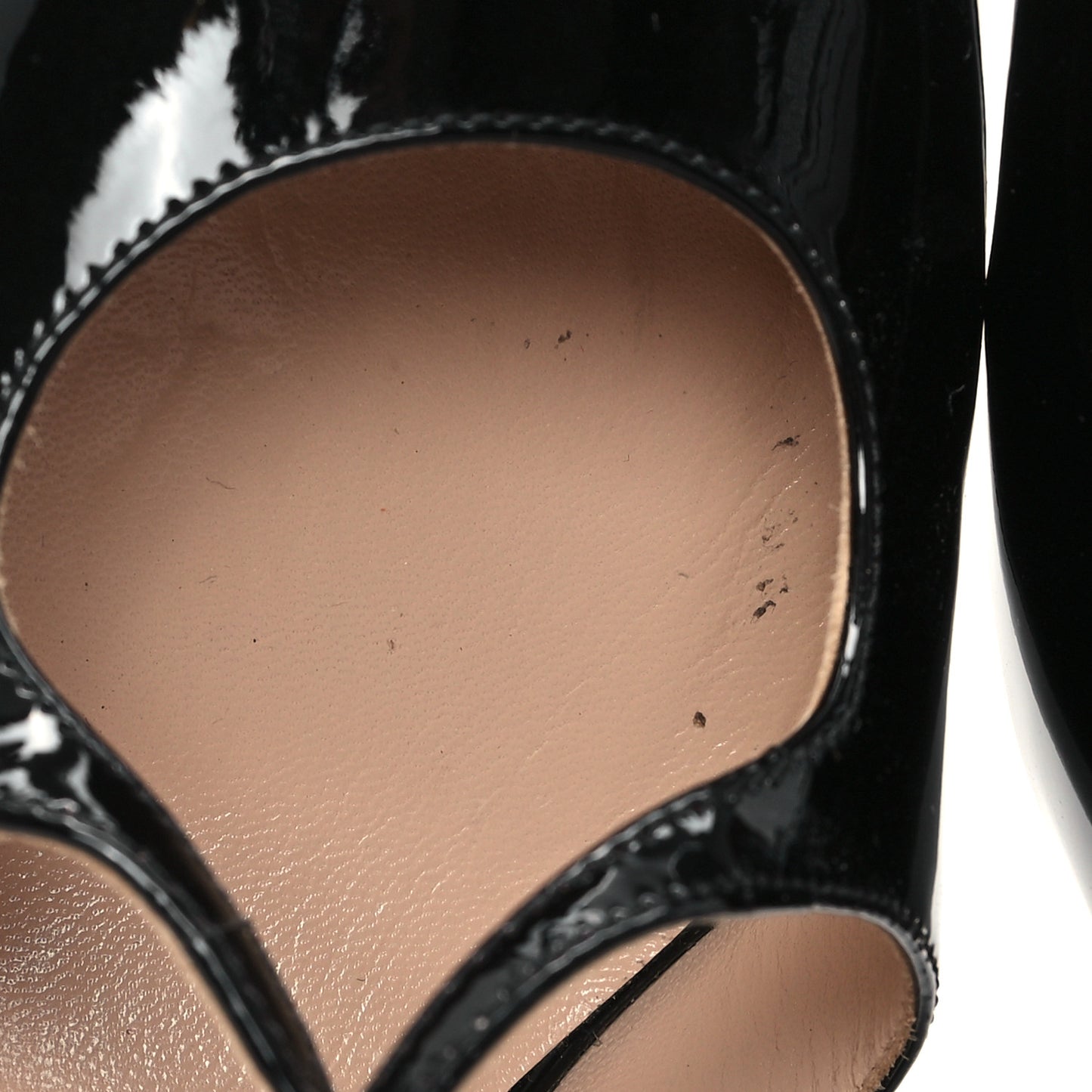 Patent Cutout Tango Mary Jane Pumps 37.5 Black