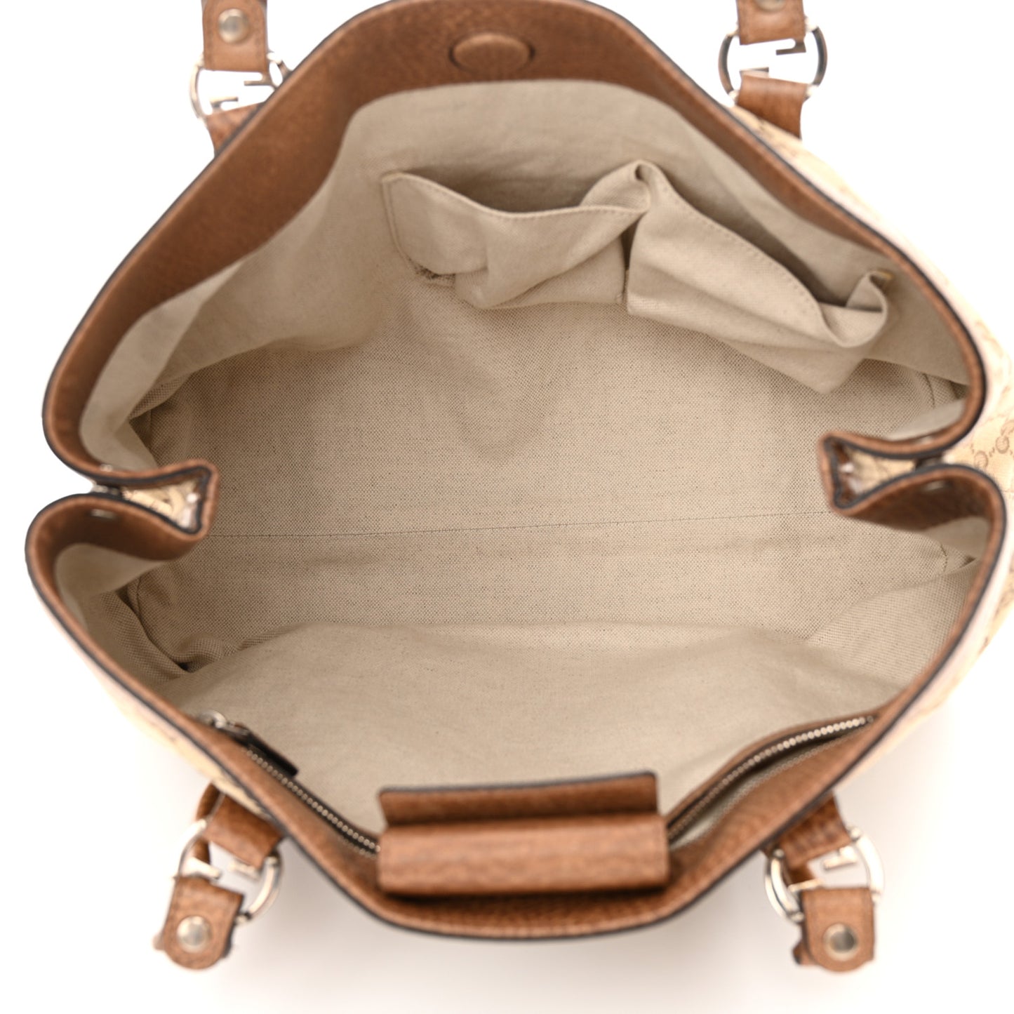 Monogram Old Libeccio Miss GG Tote Beige Ebony Light Brown