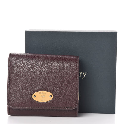 Mulberry Small Classic Grain Small Plaque French Purse Wallet Oxblood 7 of 7