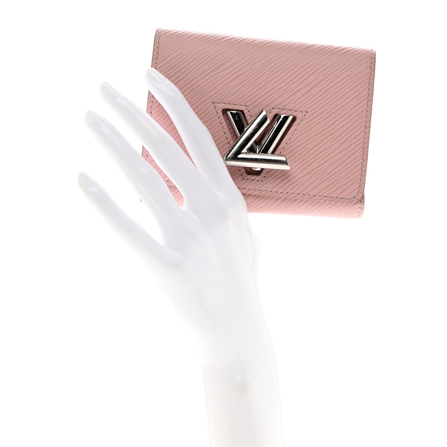 Epi Twist Compact Wallet Rose Ballerine