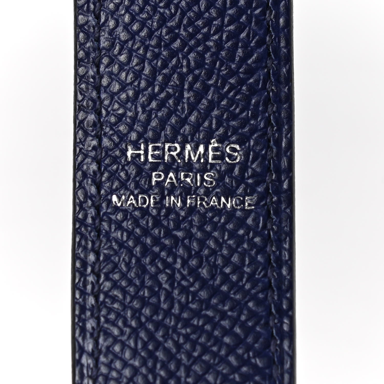Hermes Epsom 25mm Tressage Shoulder Strap Bleu Indigo Noir Terre Battue 4 of 5