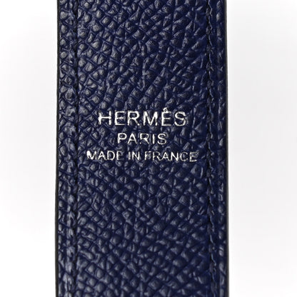 Hermes Epsom 25mm Tressage Shoulder Strap Bleu Indigo Noir Terre Battue 4 of 5