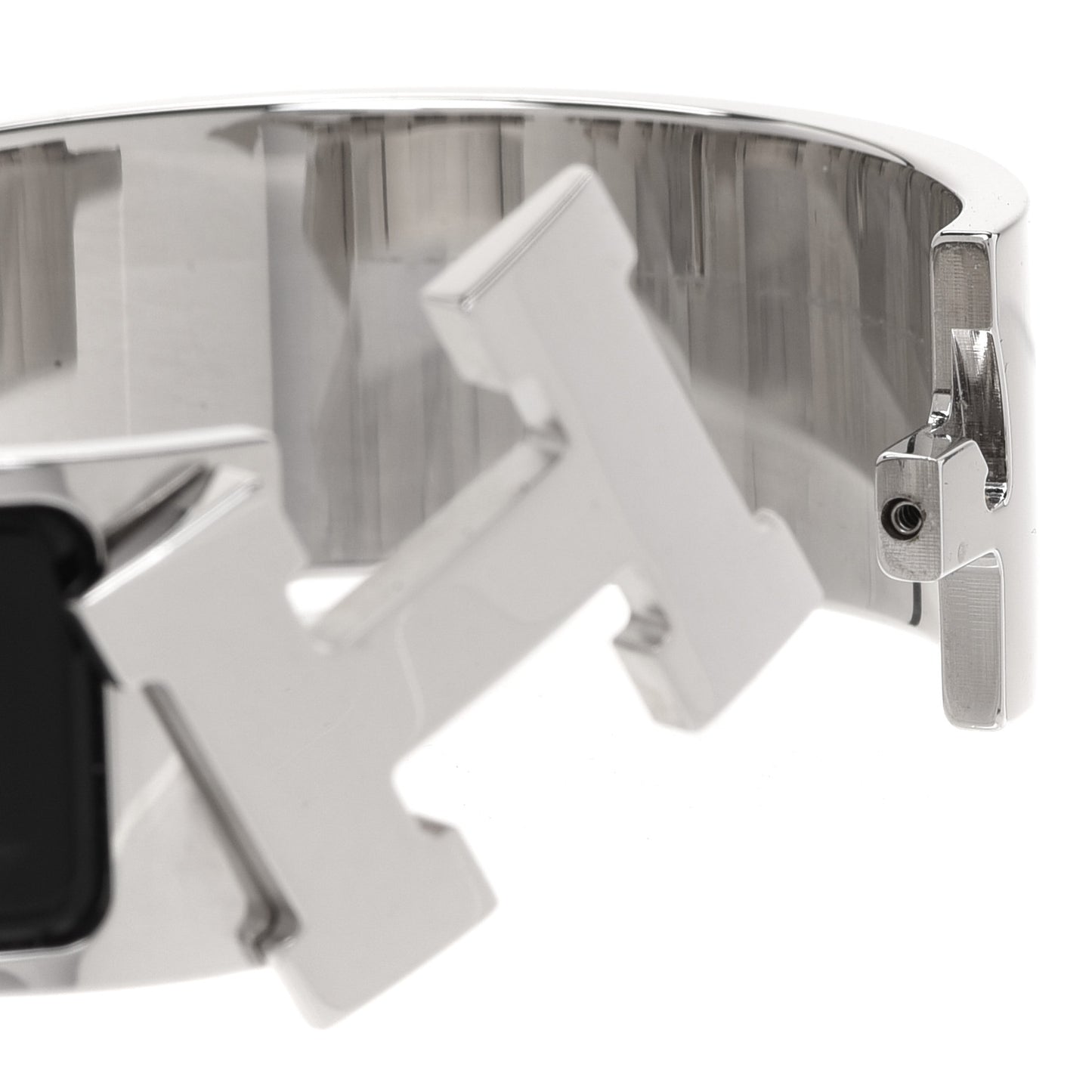 Enamel Wide Clic Clac H Bracelet PM Black