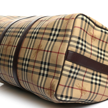 Burberry Haymarket Check Duffle Bag Brown 6 of 15