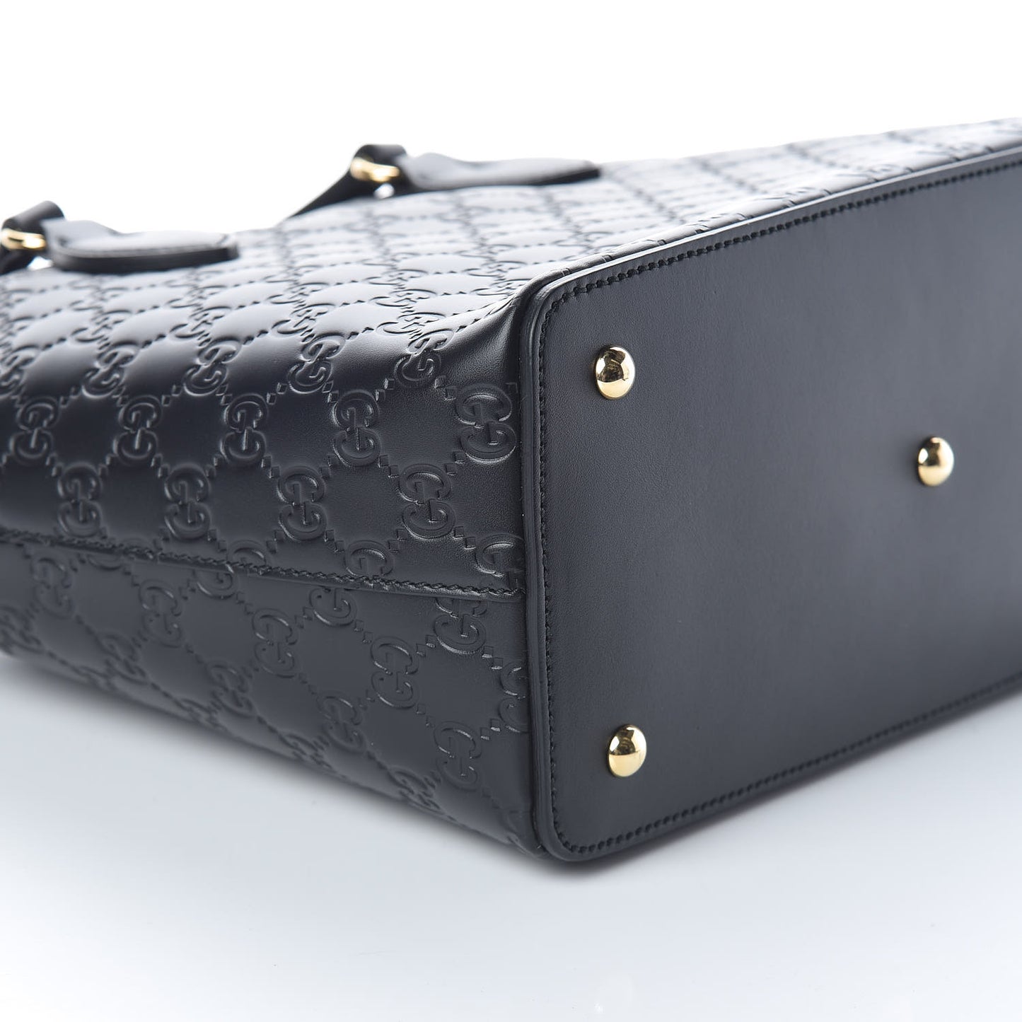 Guccissima Linea A Foldover Tote Black