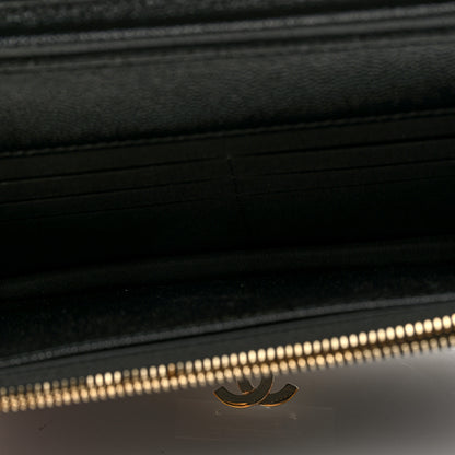 Chanel Caviar Quilted Golden Class Wallet On Chain WOC Black 5 of 10