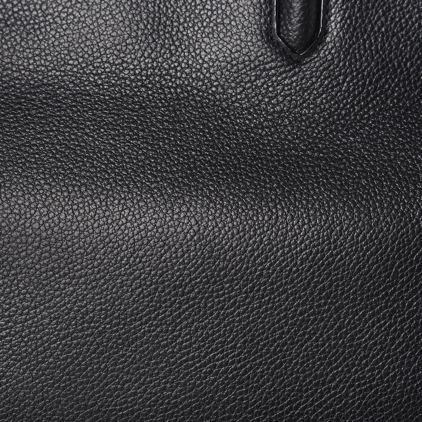 Grained Calfskin Small Cabas Rive Gauche Black