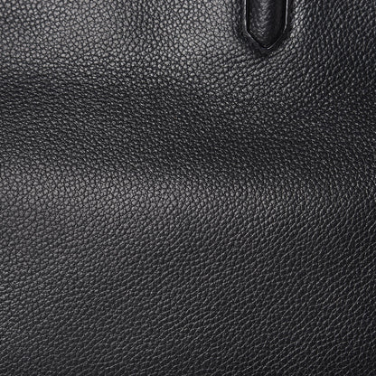 Saint Laurent Grained Calfskin Small Cabas Rive Gauche Black 15 of 15