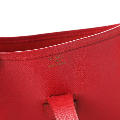 Hermes Courchevel Evelyne GM Rouge Vif 8 of 15