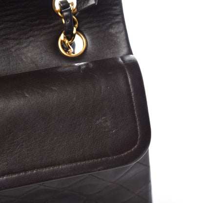Chanel Lambskin Quilted Medium Double Flap Brown 16 of 18