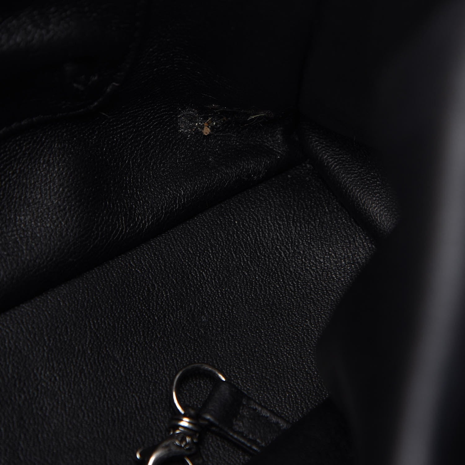 Chanel Caviar Lizard Quilted Large Coco Handle Shopping Tote Black 9 of 10