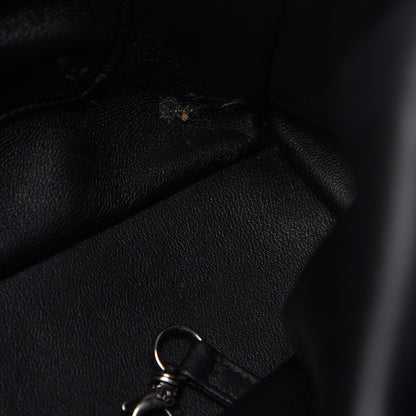 Chanel Caviar Lizard Quilted Large Coco Handle Shopping Tote Black 9 of 10