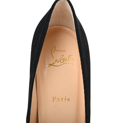 Christian Louboutin Velvet Cadrilla Corazon 100 Pumps 39.5 Black 6 of 8