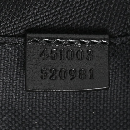 Gucci GG Supreme Monogram Azalea Calfskin Retro Interlocking G Small Savoy Cabin Trolley Black 6 of 9