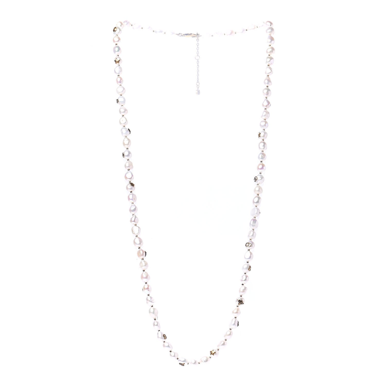 Christian Dior Pearl Long Necklace Gold 2 of 5