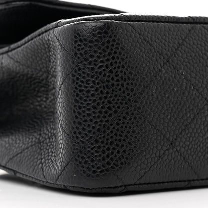 Chanel Caviar Quilted Medium Double Flap Black 9 of 11
