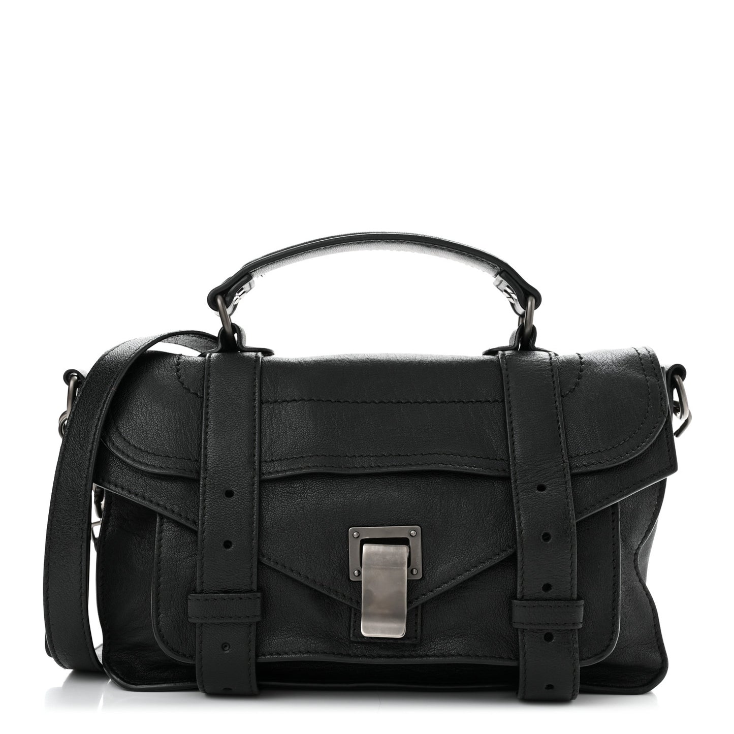 Lambskin Tiny PS1 Satchel Black