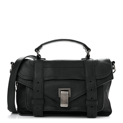 Proenza Schouler Lambskin Tiny PS1 Satchel Black 1 of 10