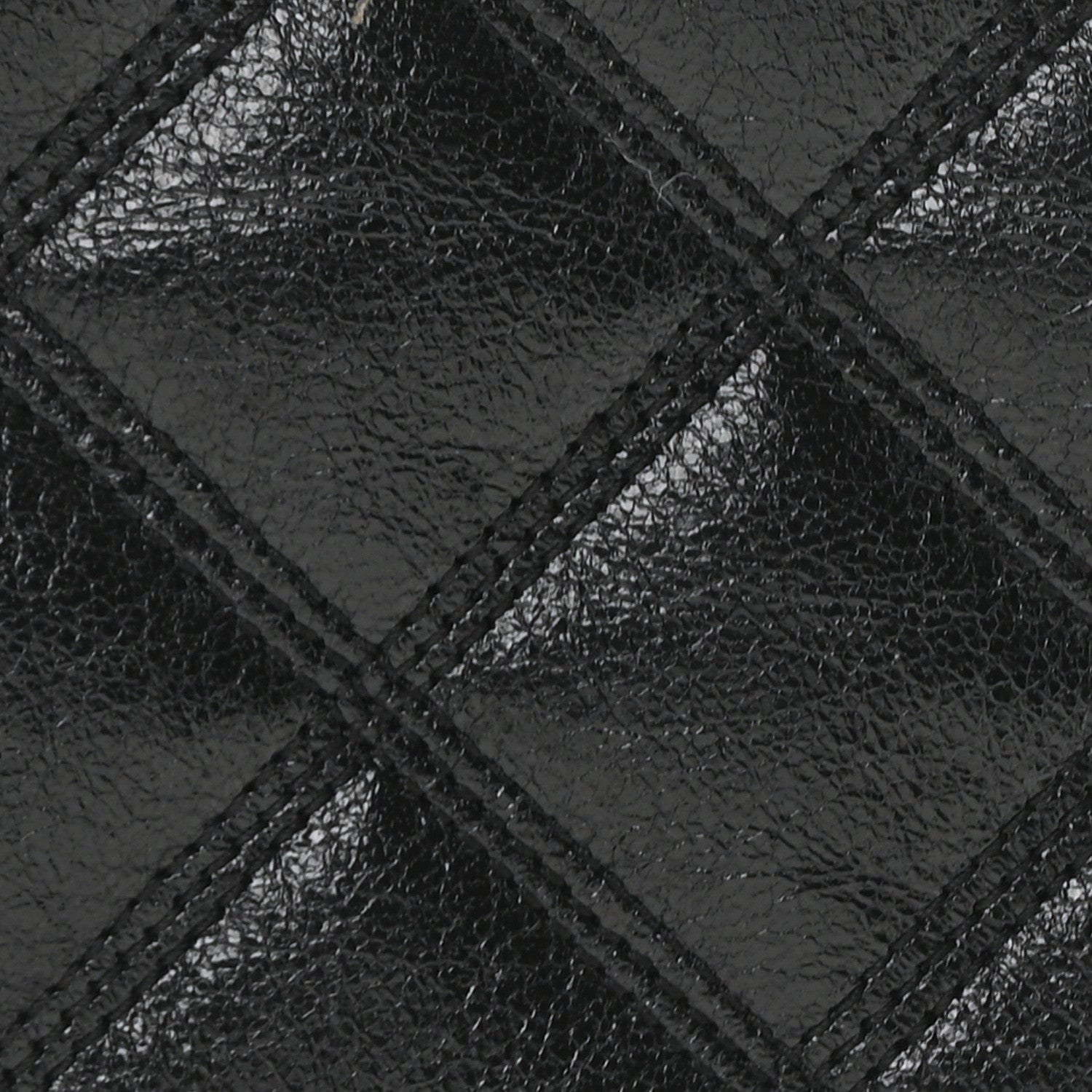 Saint Laurent Lambskin Diamond Quilted Becky Chain Wallet Black 8 of 10