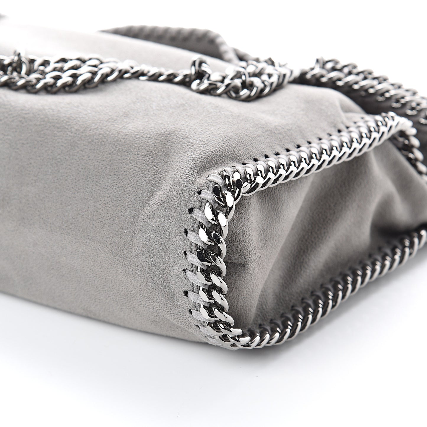 Shaggy Deer Small Falabella Tote Light Grey