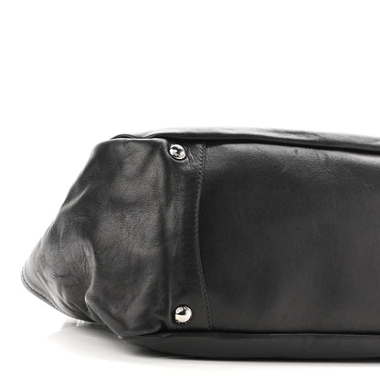 Prada Soft Calf Shoulder Bag Black 8 of 10