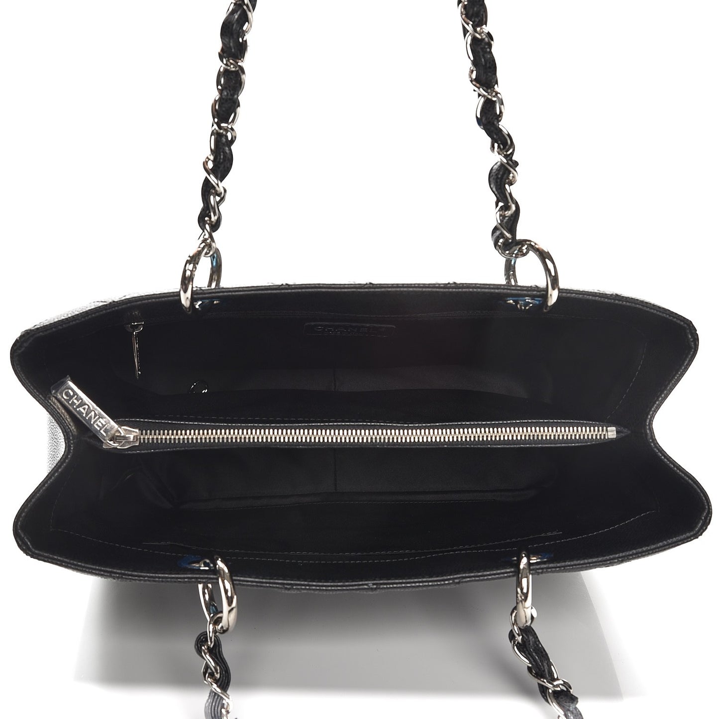 Caviar Quilted Grand Shopping Tote GST Black