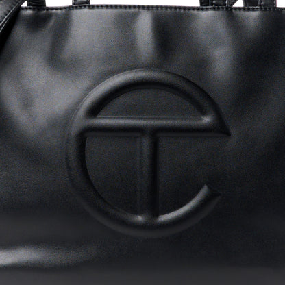 Telfar Vegan Leather Medium Shopping Bag Black 8 of 10