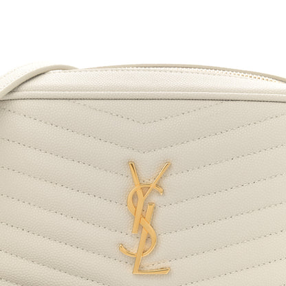 Saint Laurent Grain De Poudre Matelasse Monogram Mini Lou Camera Bag Crema Soft 8 of 11