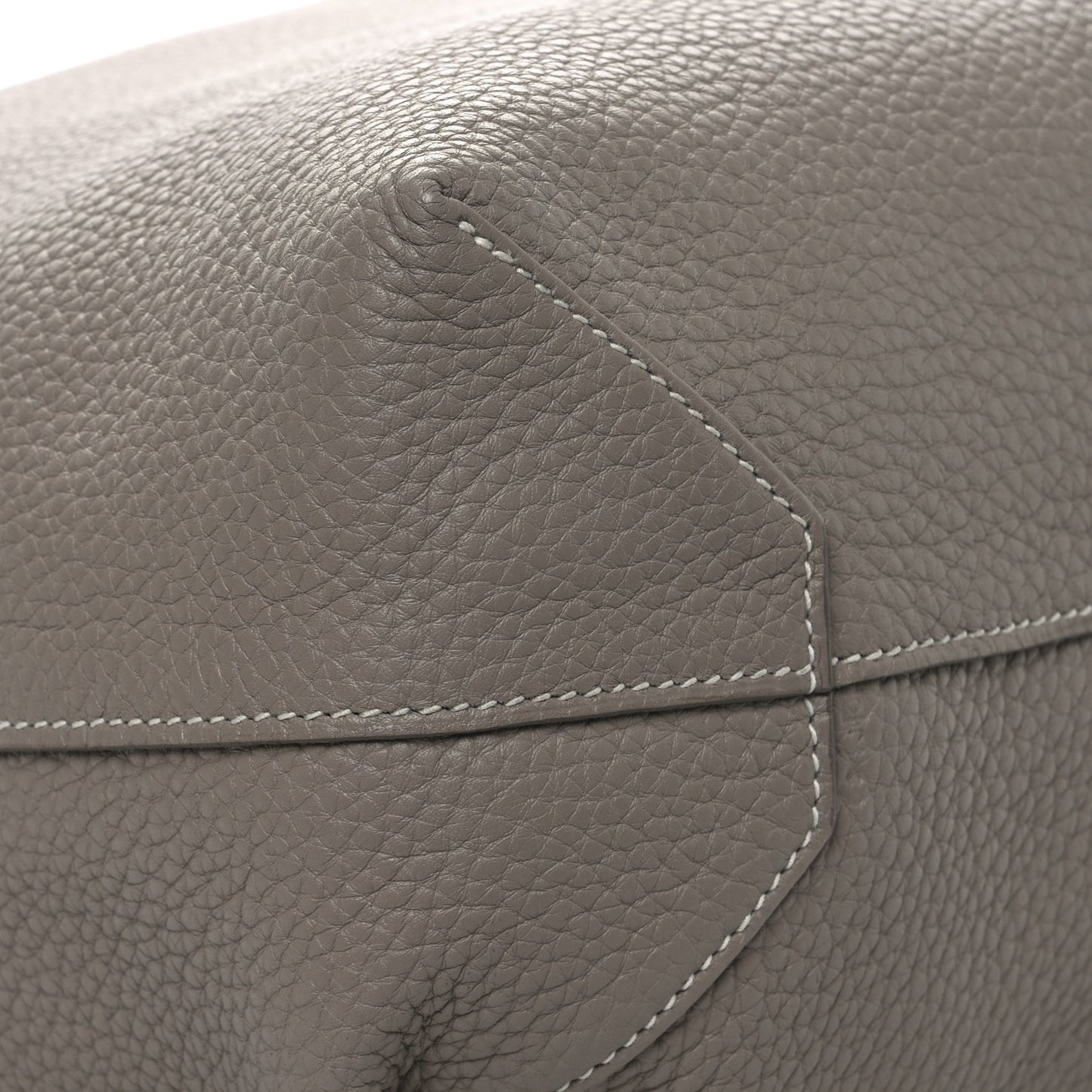 Taurillon Clemence Double Sens 45 Reversible Tote Mykonos Gris Tourterelle