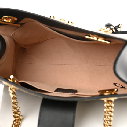 Gucci GG Supreme Monogram Bees Small Padlock Tote Beige Oro Black 5 of 12