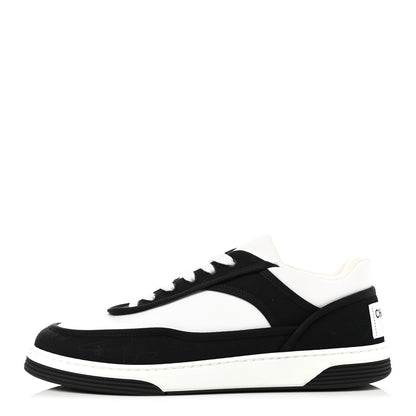 Chanel Fabric Womens Logo Sneakers 39 Black White 1 of 10