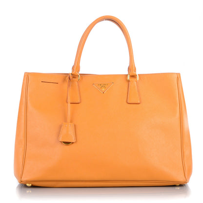 Prada Saffiano Lux Large Tote Orange 1 of 8