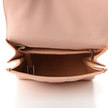Delvaux Grained Calfskin MM Brillant Satchel Nude 7 of 9