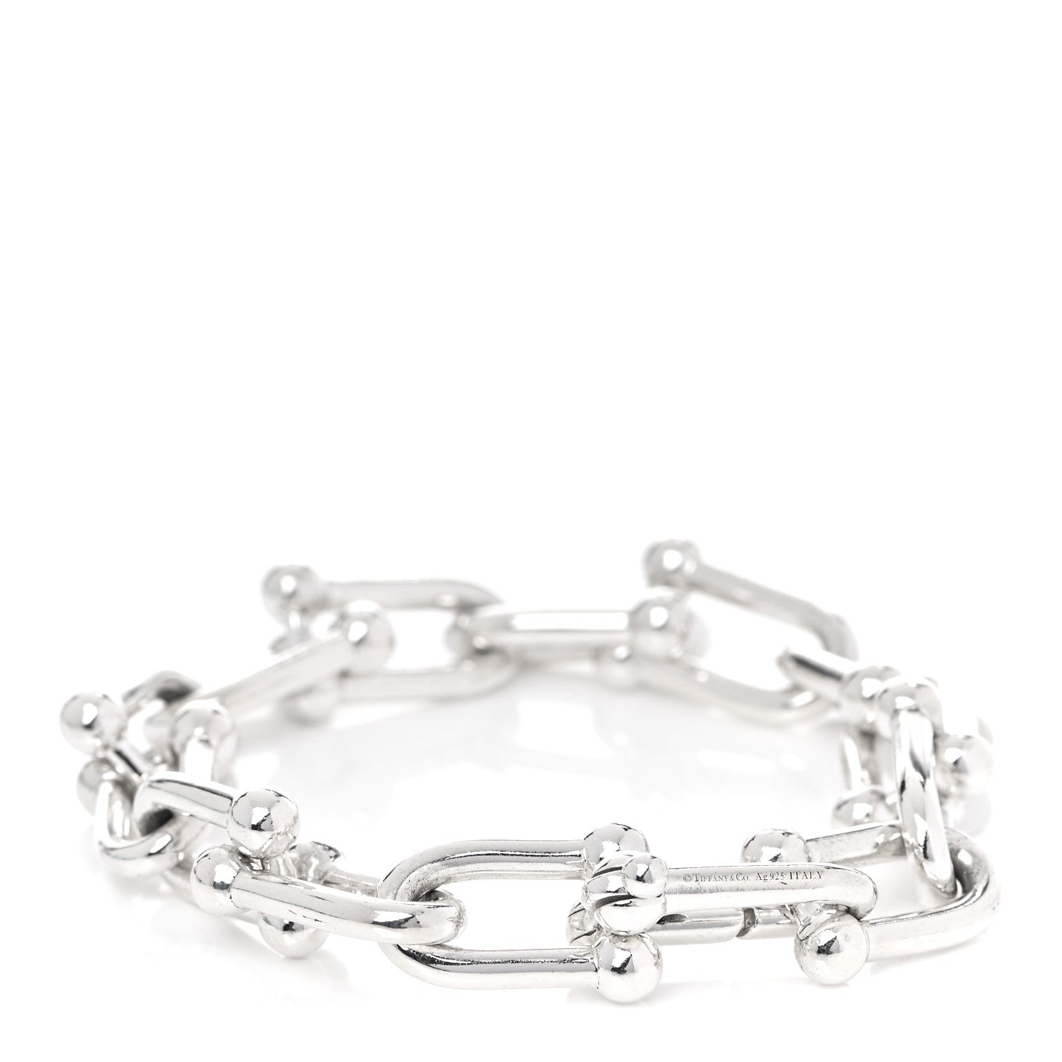 Tiffany Sterling Silver Large HardWear Link Bracelet 2 of 5