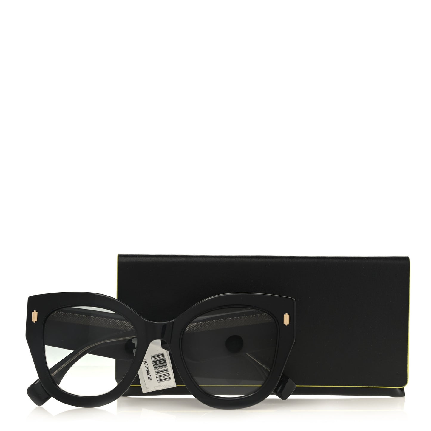 Acetate Cat Eye Sunglasses FF0452 Black