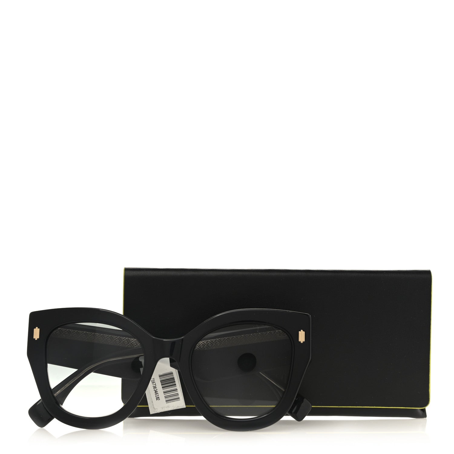 Fendi Acetate Cat Eye Sunglasses FF0452 Black 8 of 8