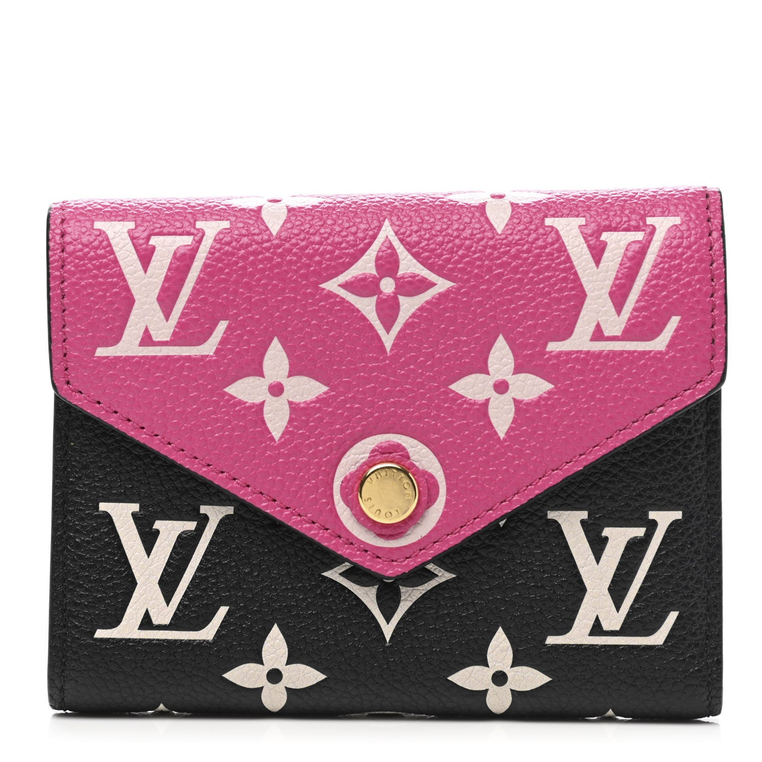 Louis Vuitton Empreinte Monogram Spring In The City Victorine Wallet Black White Pink 1 of 6
