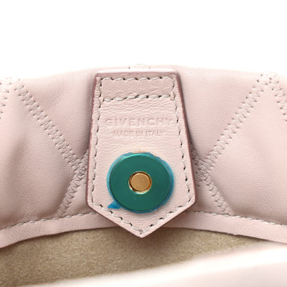 Givenchy Lambskin Quilted Mini GV Bucket Bag Pink 5 of 8