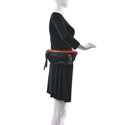 Alexander McQueen Calfskin Harness Belt Bag Black Lust Red 3 of 8