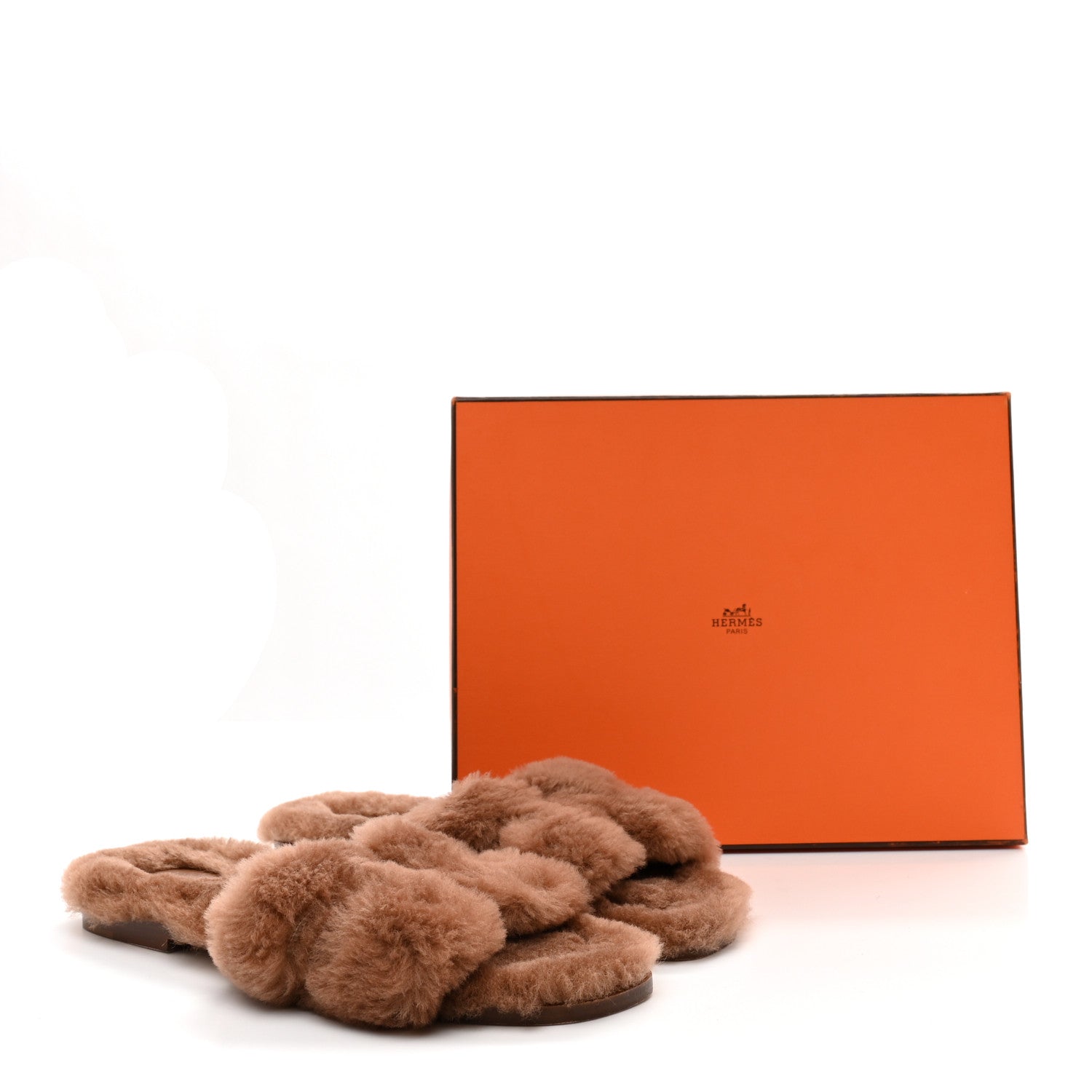 Hermes Woolskin Oran Sandals 40 Naturel 9 of 9