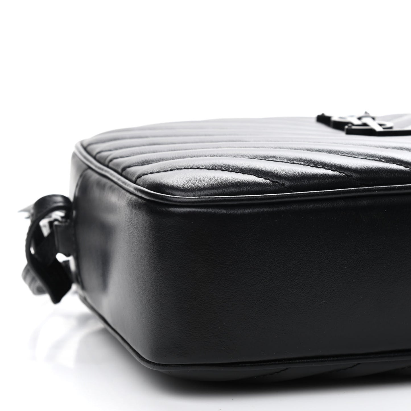 Calfskin Matelasse Monogram Lou Camera Bag Black