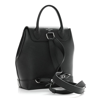 Louis Vuitton Calfskin Lockme Backpack Black 3 of 14