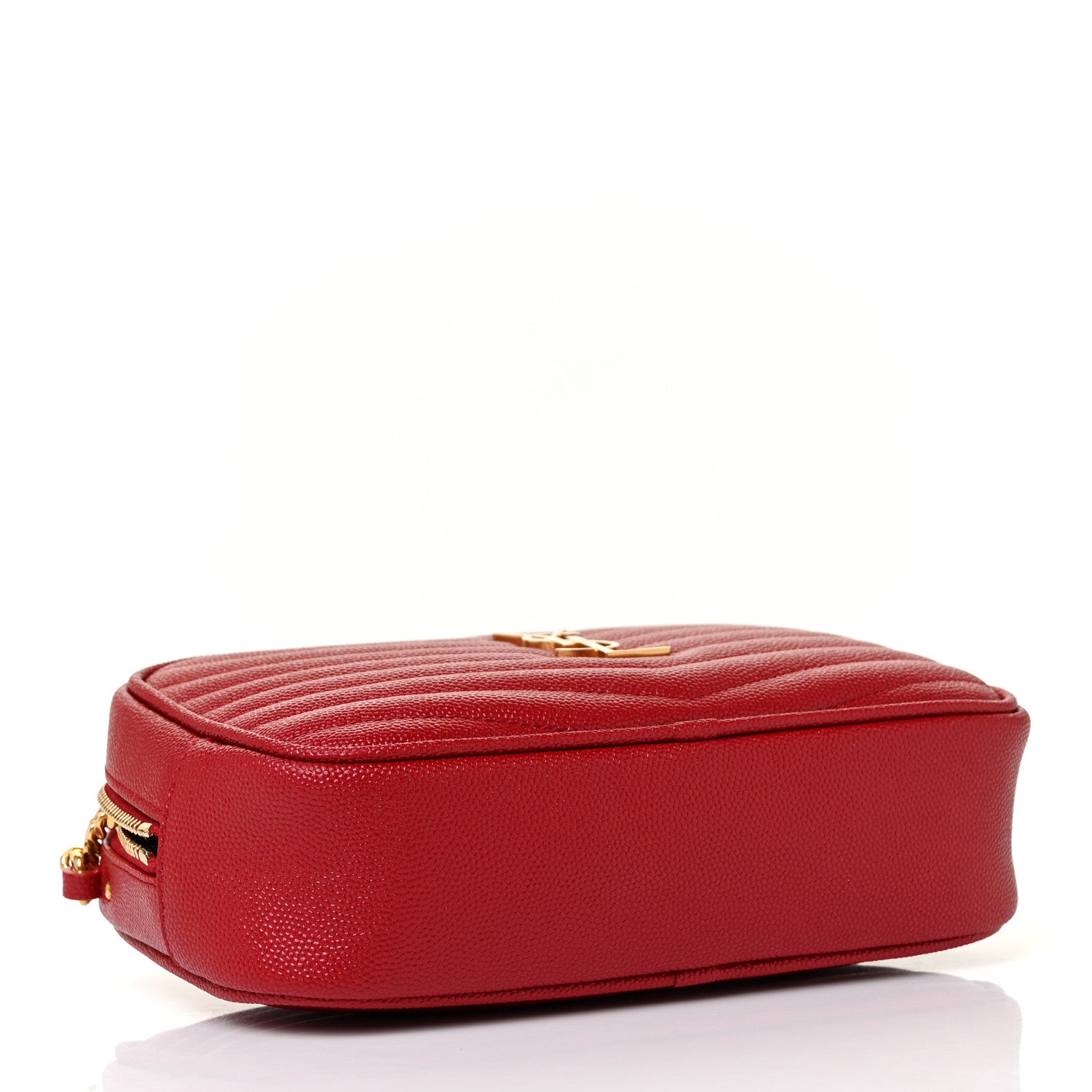 Saint Laurent Grain De Poudre Matelasse Monogram Mini Lou Camera Bag Eros Red 4 of 9