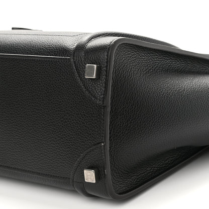Celine Drummed Calfskin Micro Luggage Black 11 of 12