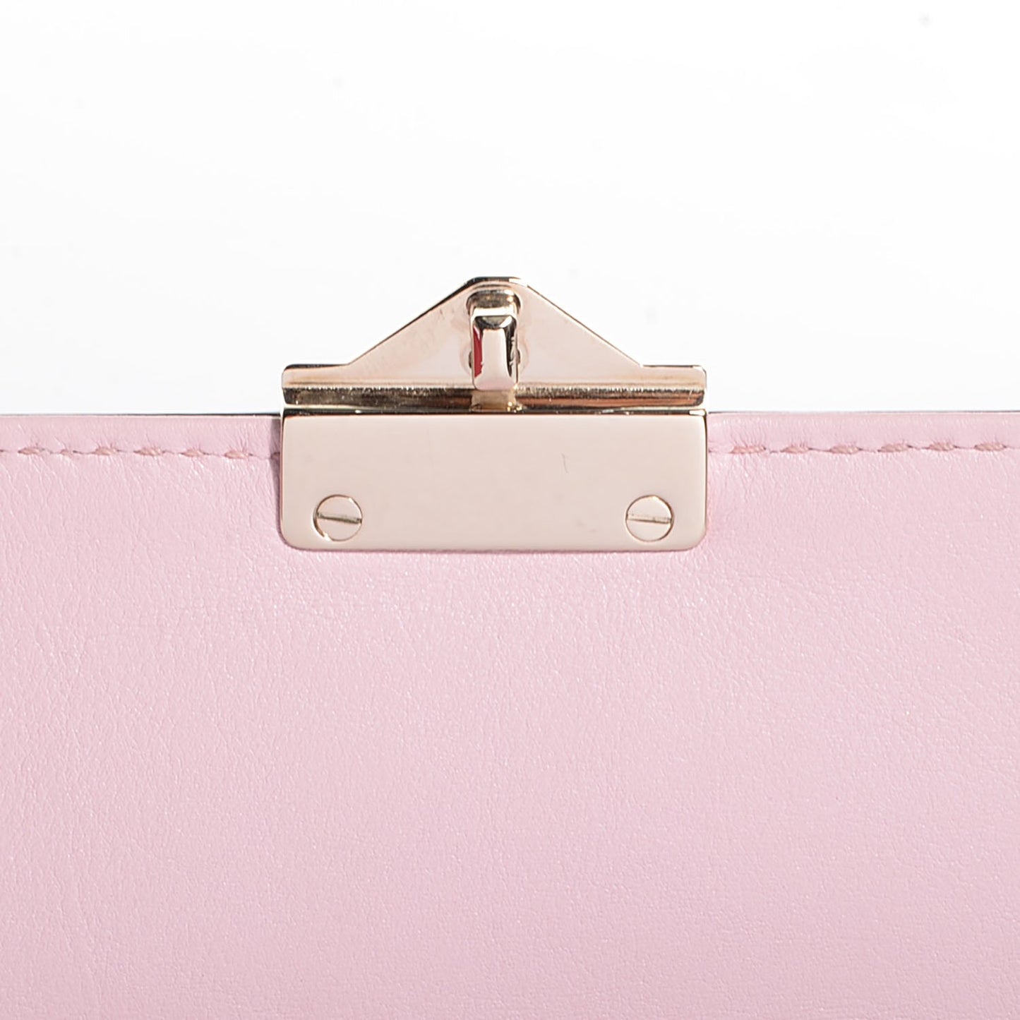Vitello Medium Glam Lock Rockstud Flap Water Rose